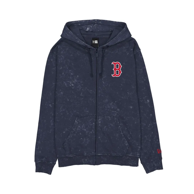 Boston Red Sox Washed Graphic Full-Zip Hoodie made by New Era