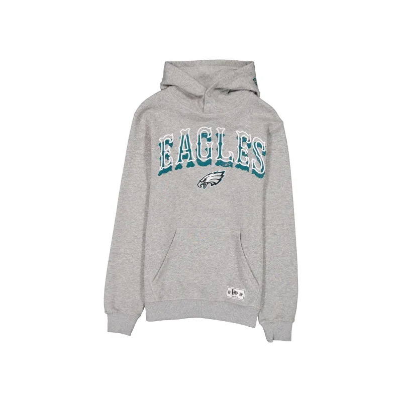 Philadelphia Eagles Heather Gray Varsity Hoodie made by New Era