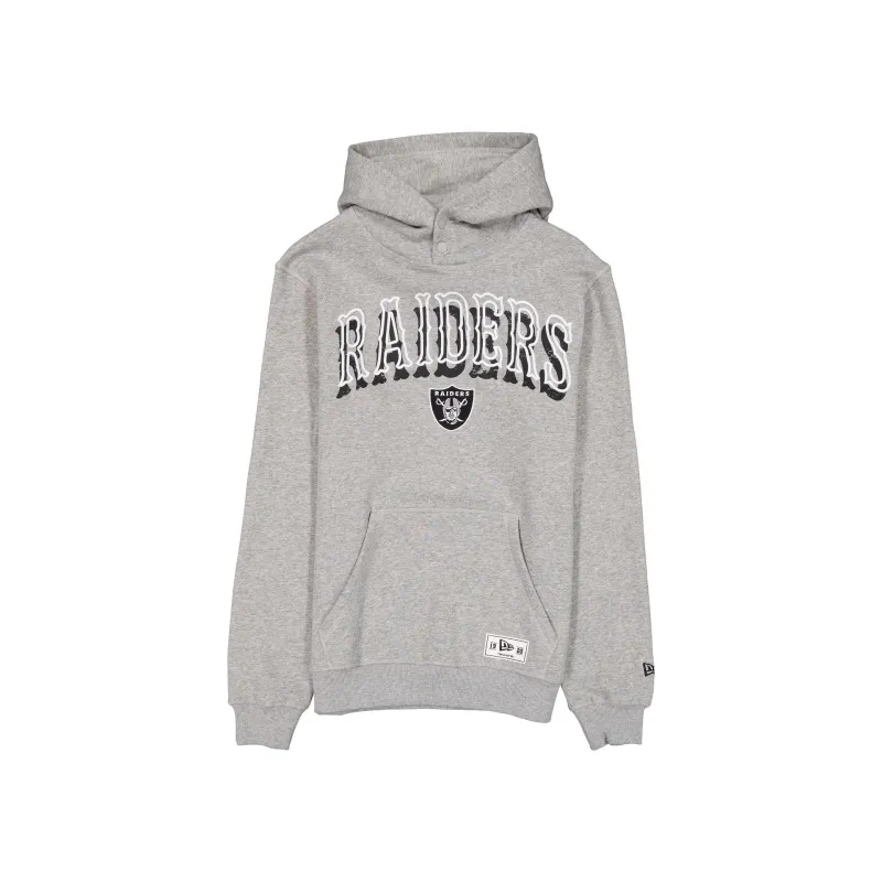 Las Vegas Raiders Heather Gray Varsity Hoodie made by New Era