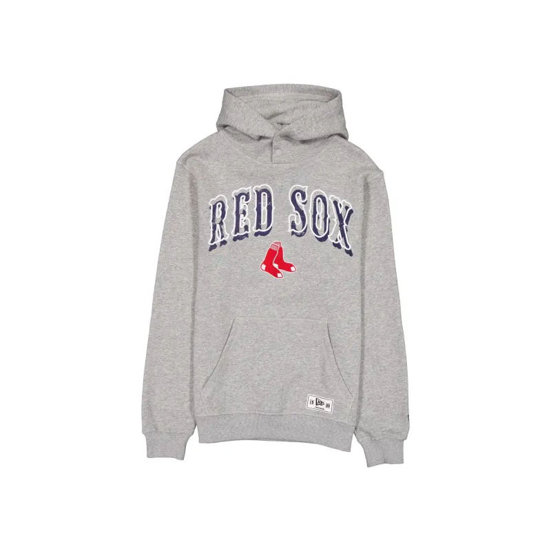 Boston Red Sox Heather Gray Varsity Hoodie made by New Era