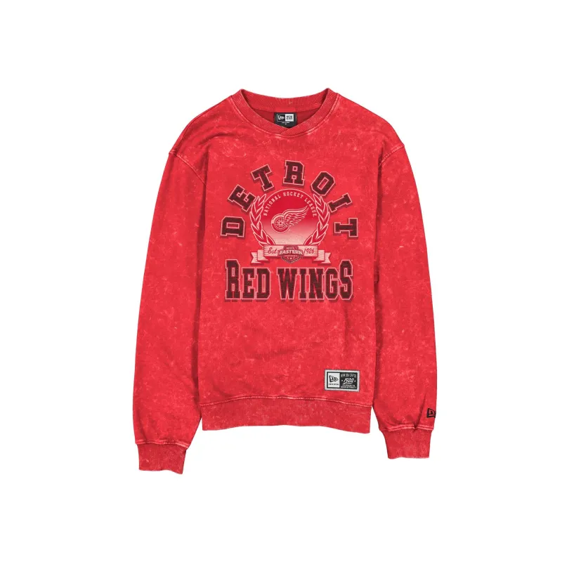 Detroit Red Wings Throwback Laurel Crewneck made by New Era
