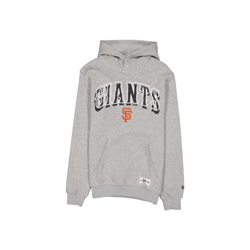 San Francisco Giants Heather Gray Varsity Hoodie made by New Era