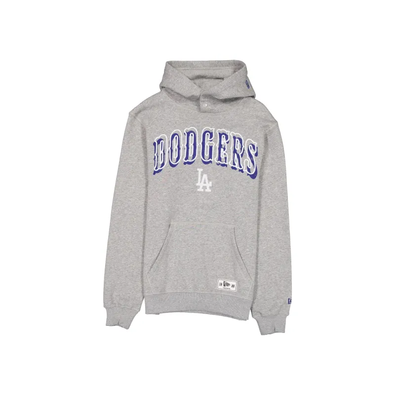 Los Angeles Dodgers Heather Gray Varsity Hoodie made by New Era