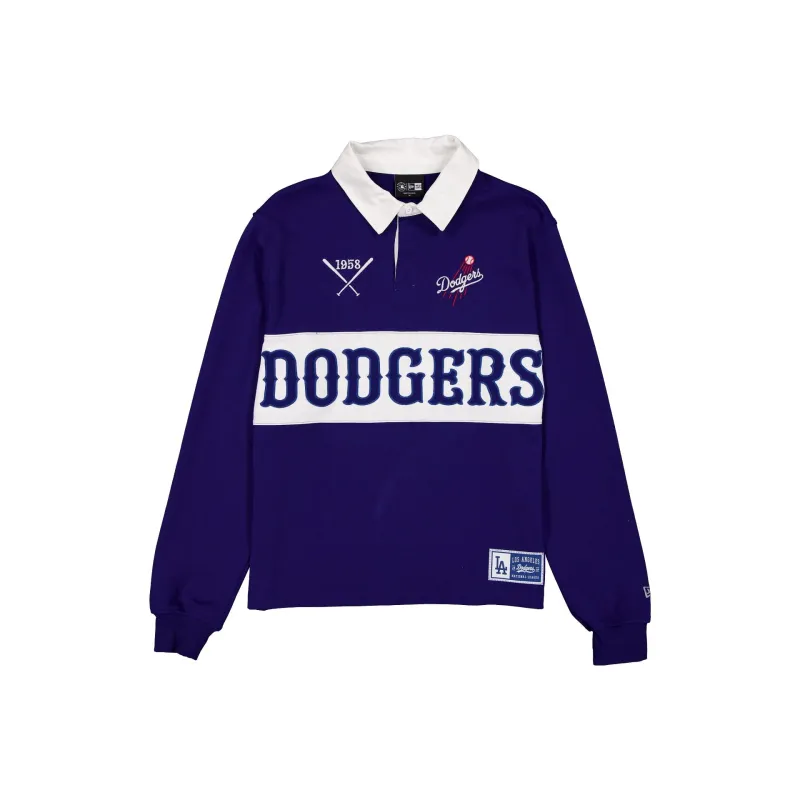 Los Angeles Dodgers Long-Sleeve Rugby T-Shirt made by New Era