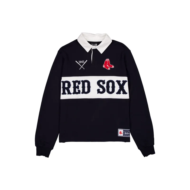 Boston Red Sox Long-Sleeve Rugby T-Shirt made by New Era
