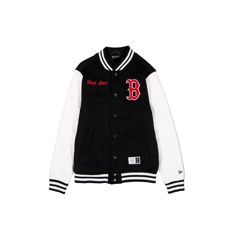 Boston Red Sox Black & White Varsity Jacket made by New Era