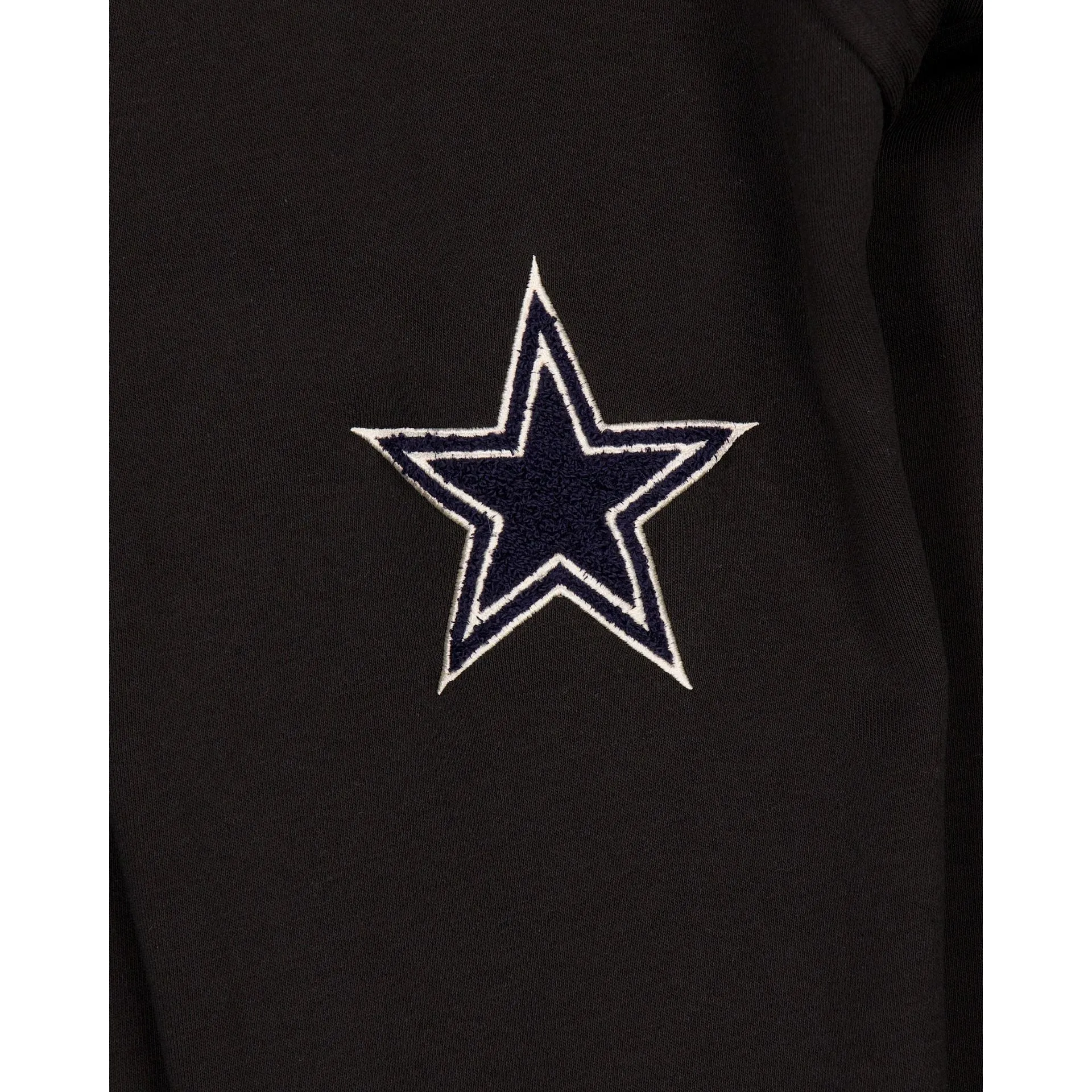 Dallas Cowboys Throwback Boucle Black Crewneck sold by New Era product image thumbnail 3