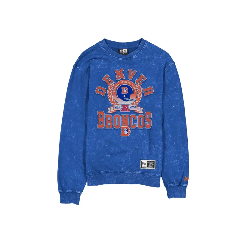 Denver Broncos Throwback Laurel Crewneck made by New Era