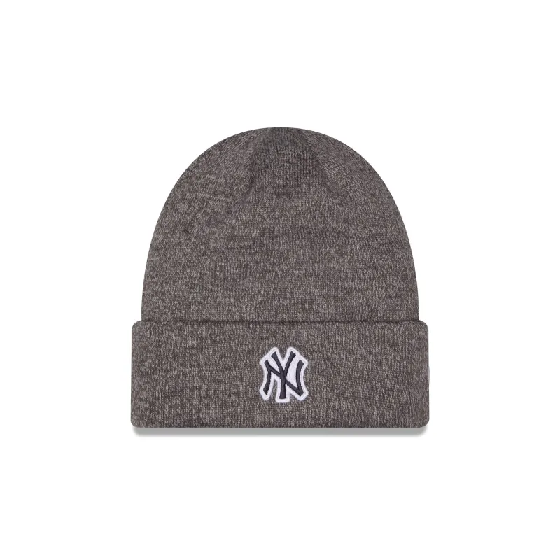 New York Yankees Heather Gray Tonal Beanie Hat made by New Era