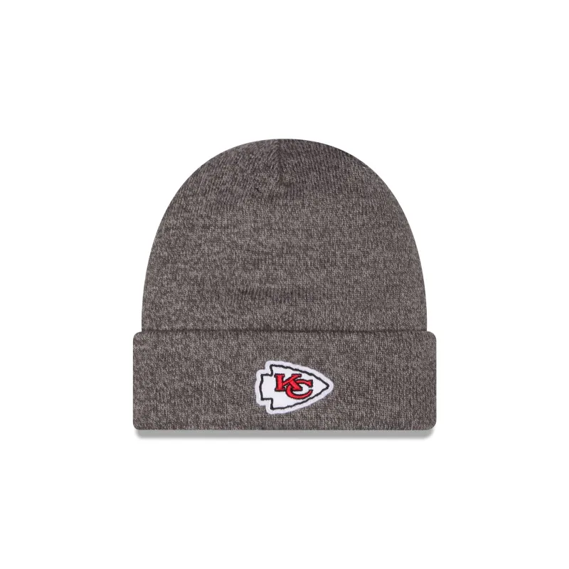 Kansas City Chiefs Heather Gray Tonal Beanie Hat made by New Era