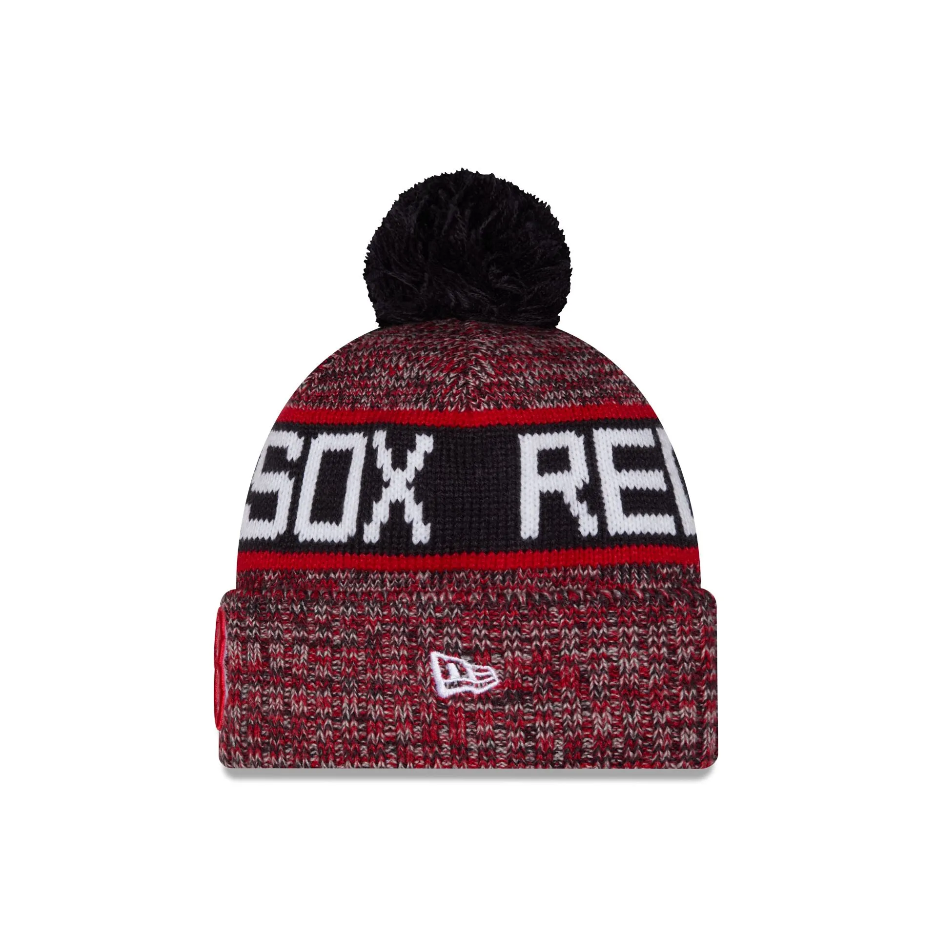 Boston Red Sox Tri Color Pom Knit Hat sold by New Era product image thumbnail 2