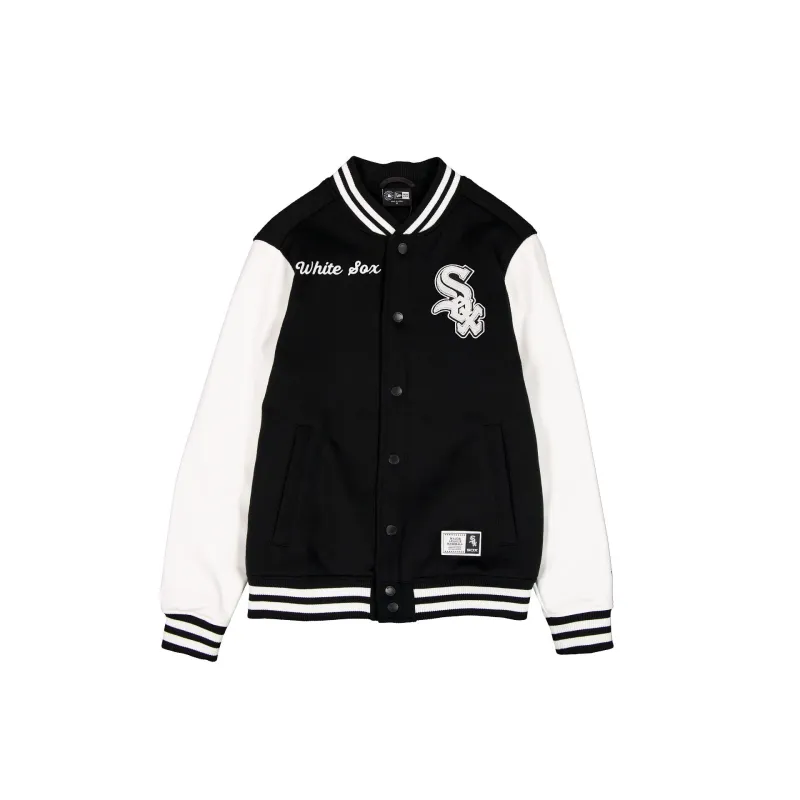 Chicago White Sox Black & White Varsity Jacket made by New Era