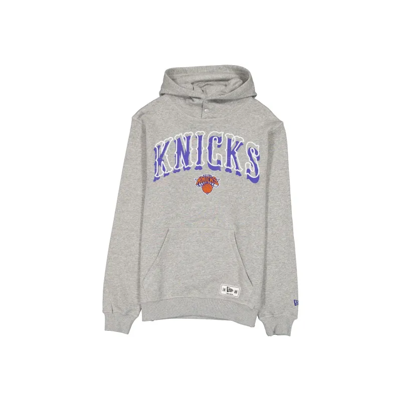 New York Knicks Heather Gray Varsity Hoodie made by New Era