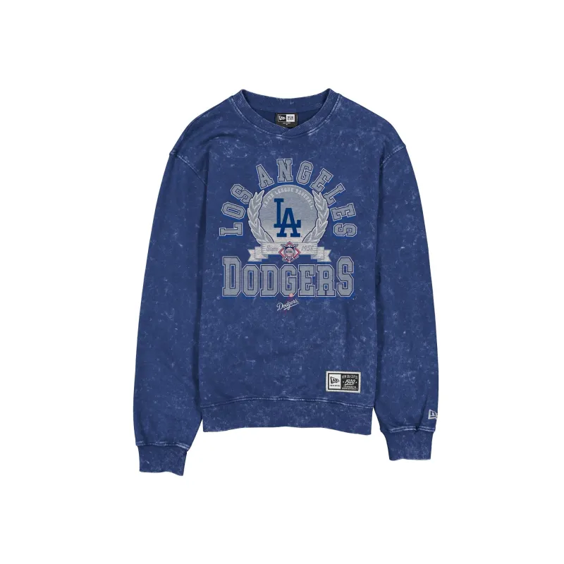 Los Angeles Dodgers Throwback Laurel Crewneck made by New Era