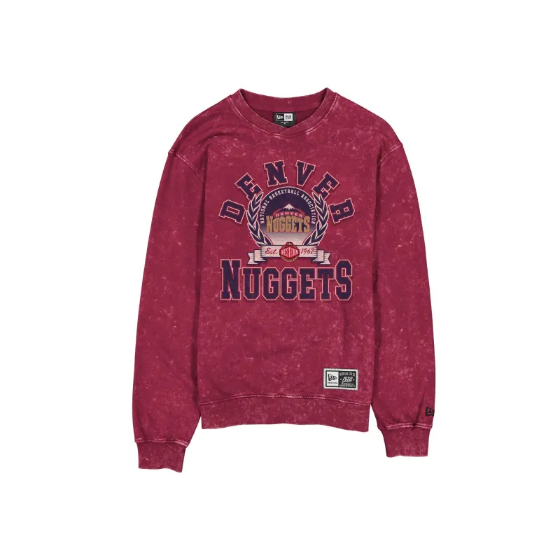 Denver Nuggets Throwback Laurel Crewneck made by New Era