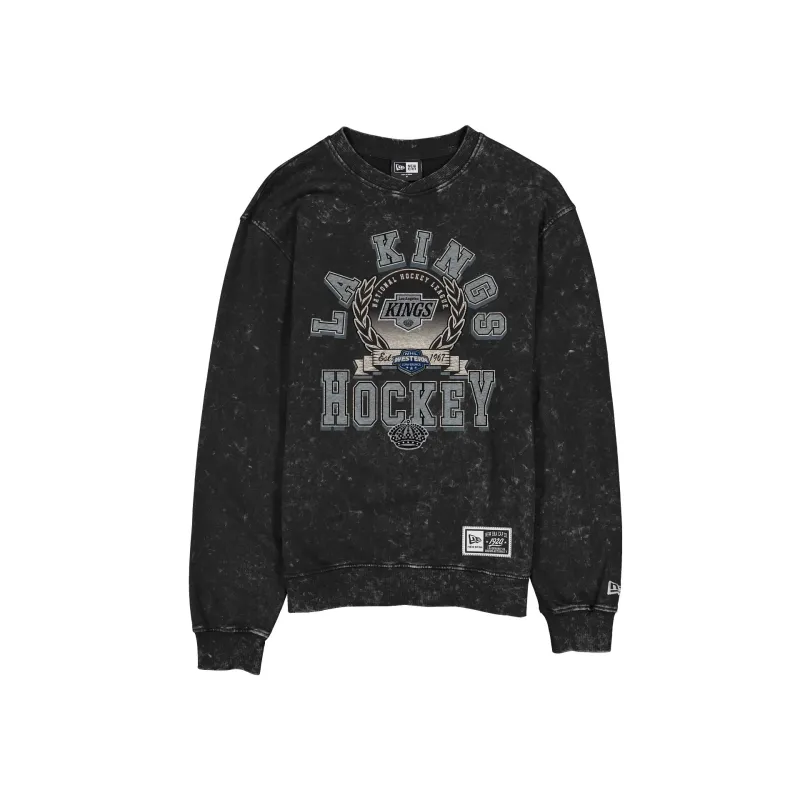 Los Angeles Kings Throwback Laurel Crewneck made by New Era