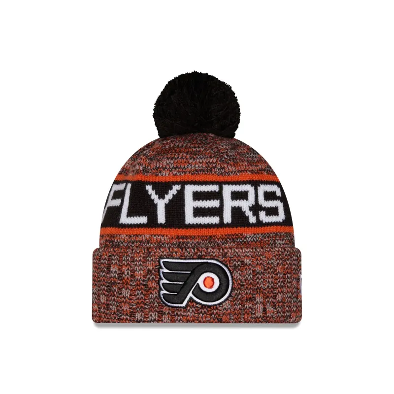Philadelphia Flyers Tri Color Pom Knit Hat made by New Era