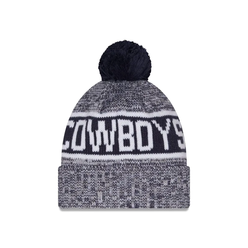 Dallas Cowboys Tri Color Pom Knit Hat made by New Era