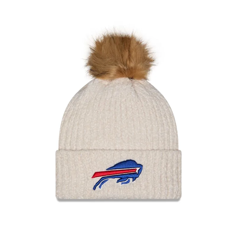 Buffalo Bills Women's Sandy Linen Pom Knit Hat made by New Era