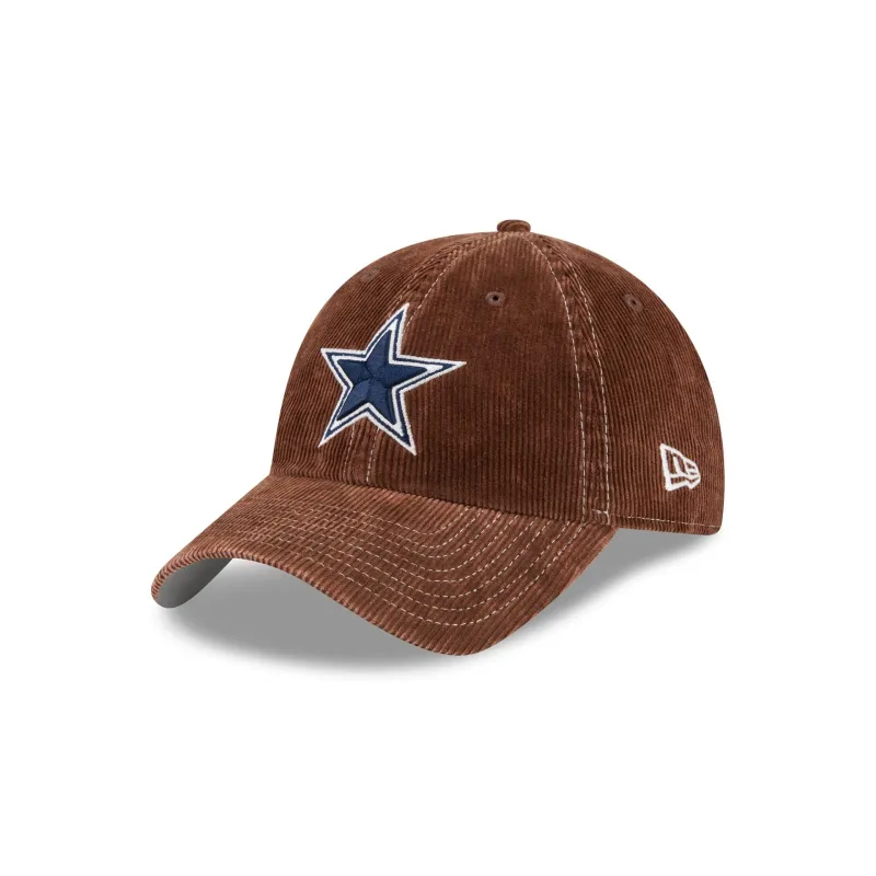 Dallas Cowboys Washed Brown Corduroy Casual Classic Adjustable Hat made by New Era