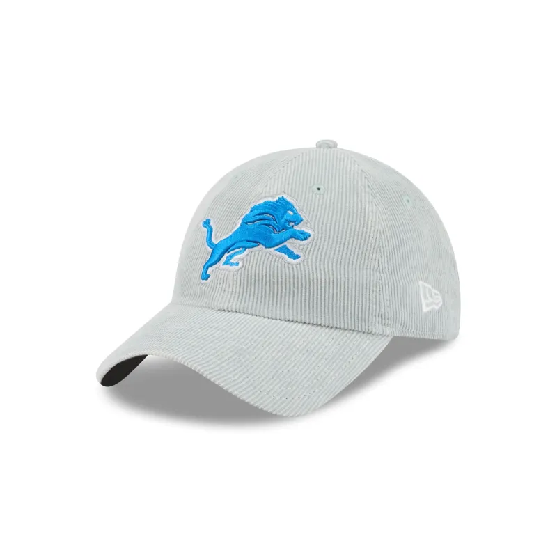 Detroit Lions Washed Corduroy Casual Classic Adjustable Hat made by New Era