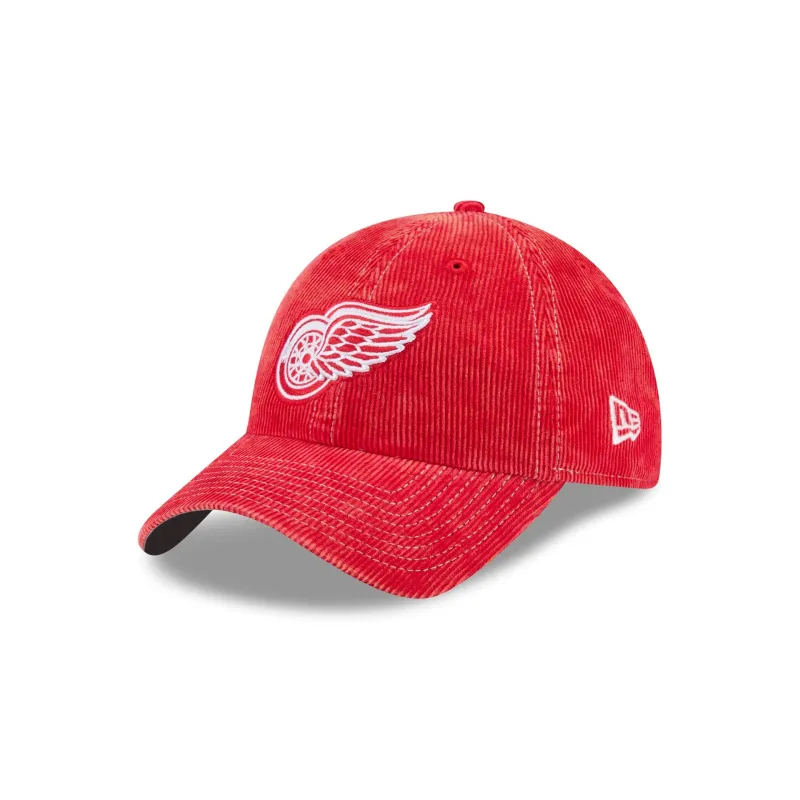 Detroit Red Wings Washed Corduroy Casual Classic Adjustable Hat made by New Era