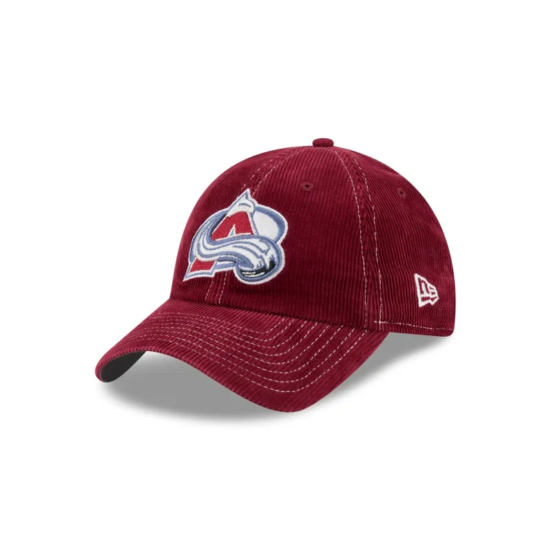 Colorado Avalanche Washed Corduroy Casual Classic Adjustable Hat made by New Era