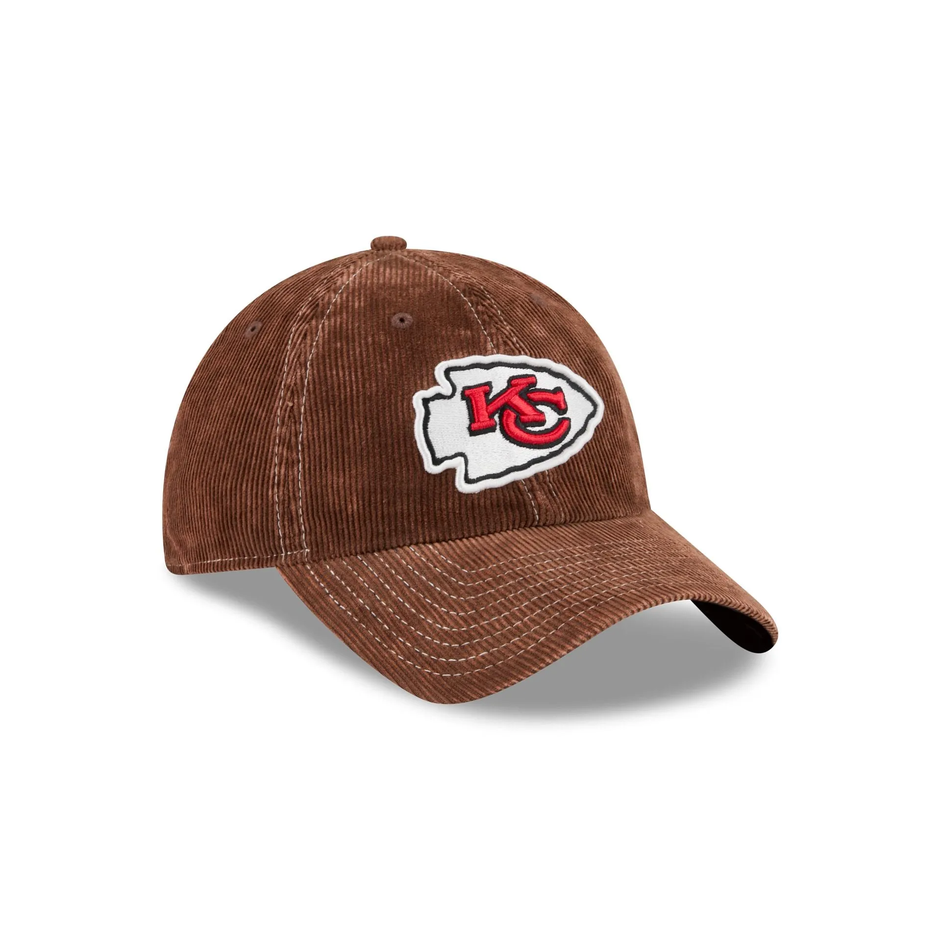 Kansas City Chiefs Washed Brown Corduroy Casual Classic Adjustable Hat sold by New Era product image thumbnail 3