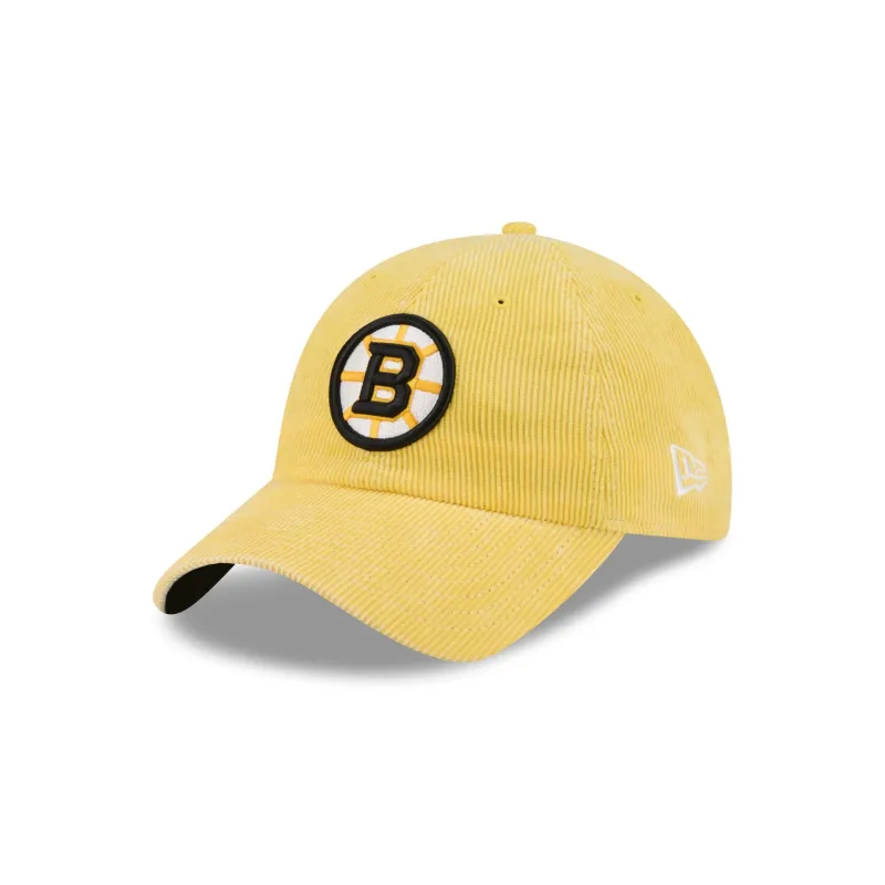 Boston Bruins Washed Corduroy Casual Classic Adjustable Hat made by New Era