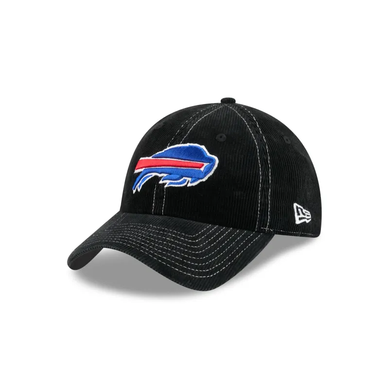 Buffalo Bills Washed Black Corduroy Casual Classic Adjustable Hat made by New Era