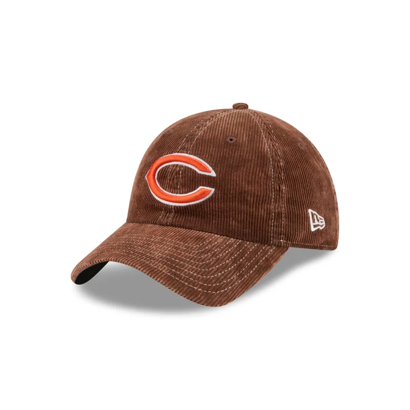 Chicago Bears Washed Brown Corduroy Casual Classic Adjustable Hat made by New Era