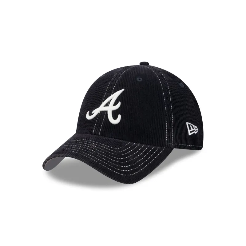 Atlanta Braves Washed Corduroy Casual Classic Adjustable Hat made by New Era