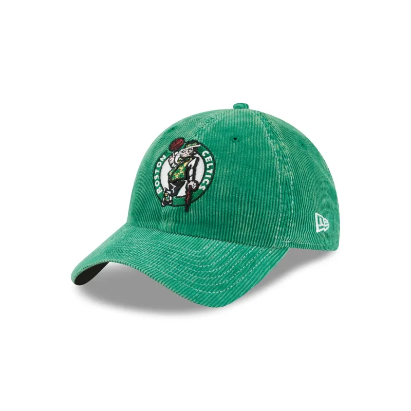 Boston Celtics Washed Corduroy Casual Classic Adjustable Hat made by New Era
