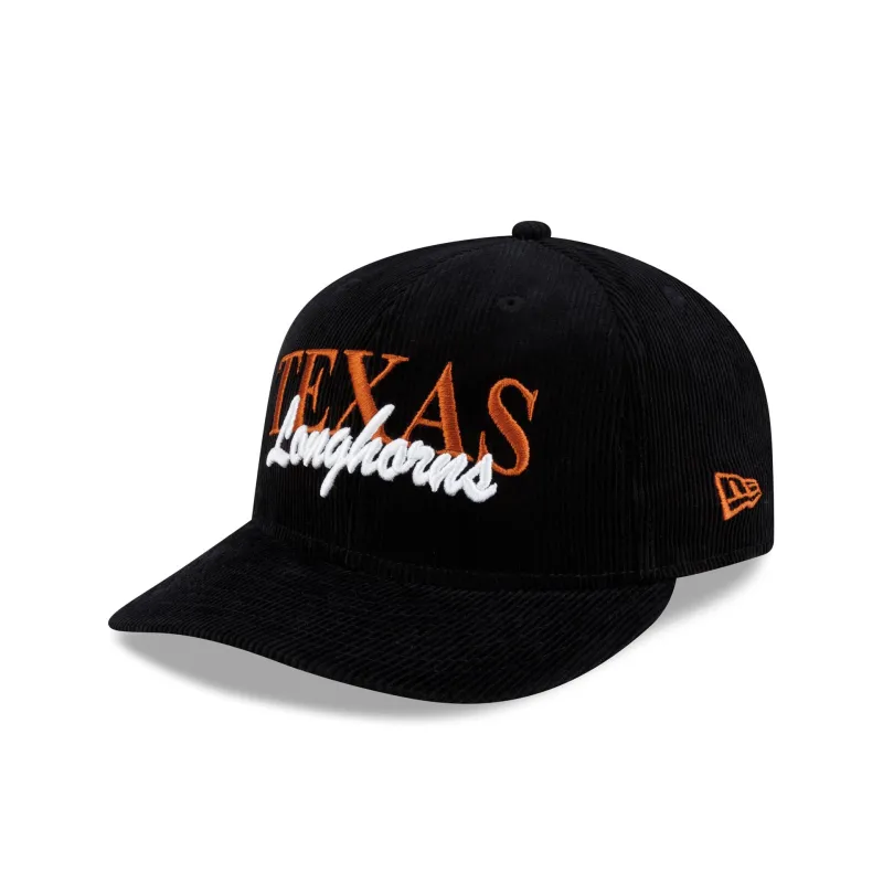 Just Caps Varsity Script Texas Longhorns 59FIFTY Fitted Hat made by New Era