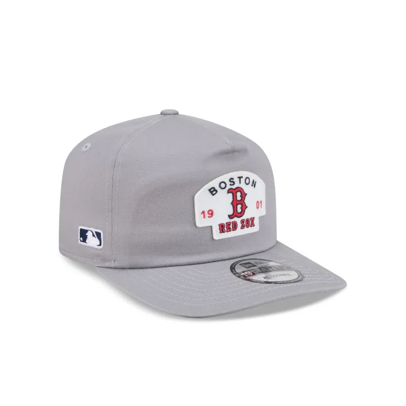 Boston Red Sox Felt Patch Gray 19TWENTY Snapback Hat made by New Era