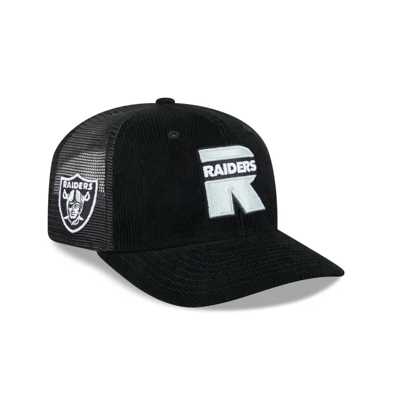 Las Vegas Raiders Deceptor Corduroy 9SEVENTY Trucker Hat made by New Era