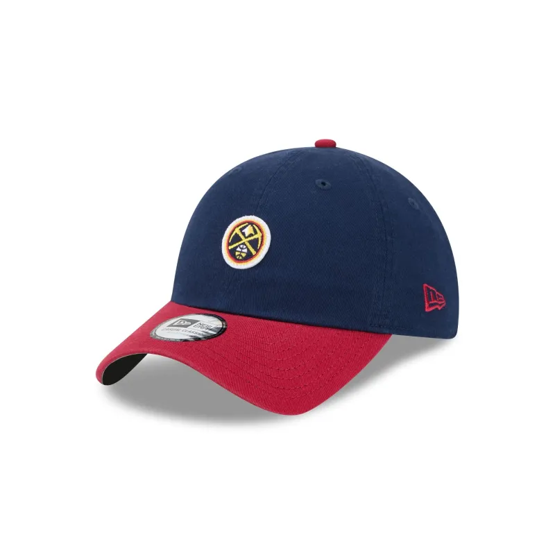 Denver Nuggets Mini Logo Two Tone Casual Classic Adjustable Hat made by New Era