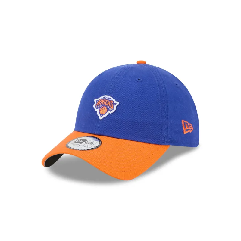 New York Knicks Mini Logo Two Tone Casual Classic Adjustable Hat made by New Era