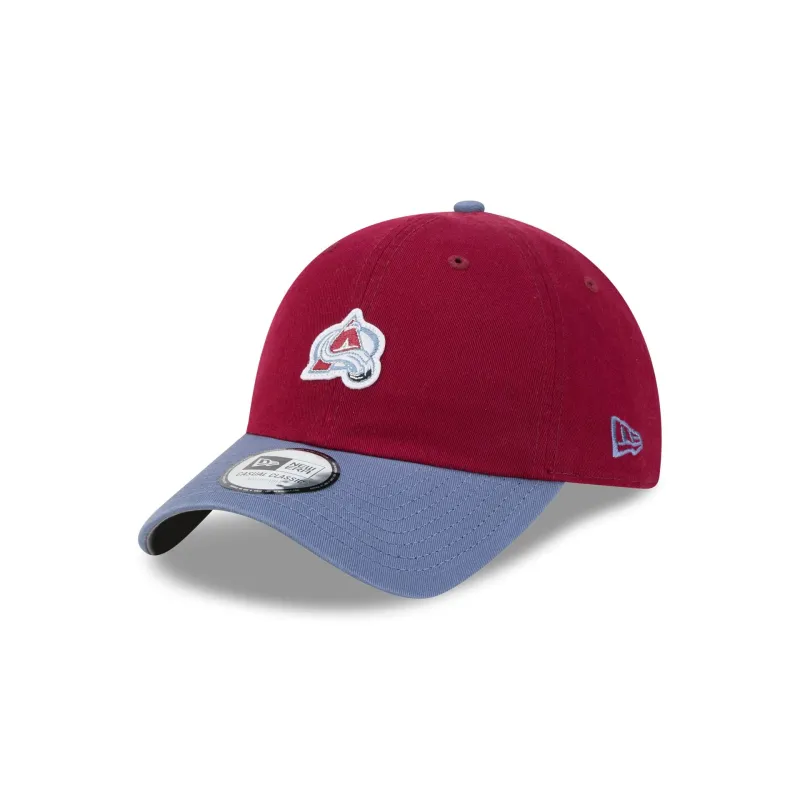Colorado Avalanche Mini Logo Two Tone Casual Classic Adjustable Hat made by New Era