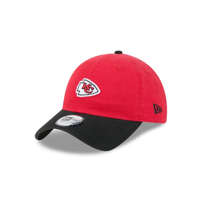 Kansas City Chiefs Mini Logo Two Tone Casual Classic Adjustable Hat made by New Era