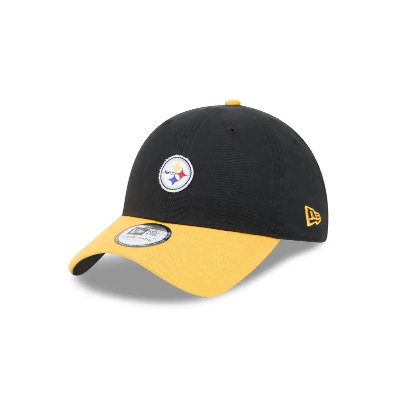 Pittsburgh Steelers Mini Logo Two Tone Casual Classic Adjustable Hat made by New Era