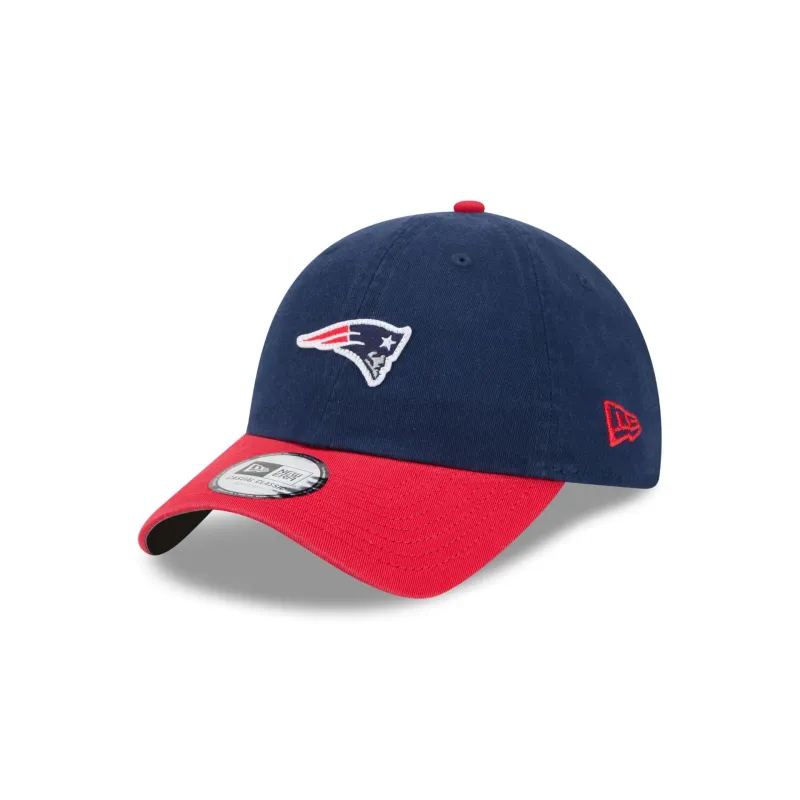 New England Patriots Mini Logo Two Tone Casual Classic Adjustable Hat made by New Era