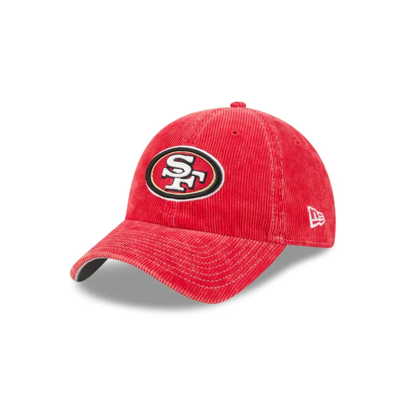 San Francisco 49ers Washed Corduroy Casual Classic Adjustable Hat made by New Era