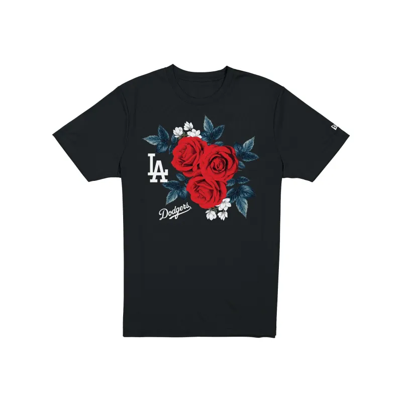 Los Angeles Dodgers Roses T-Shirt made by New Era