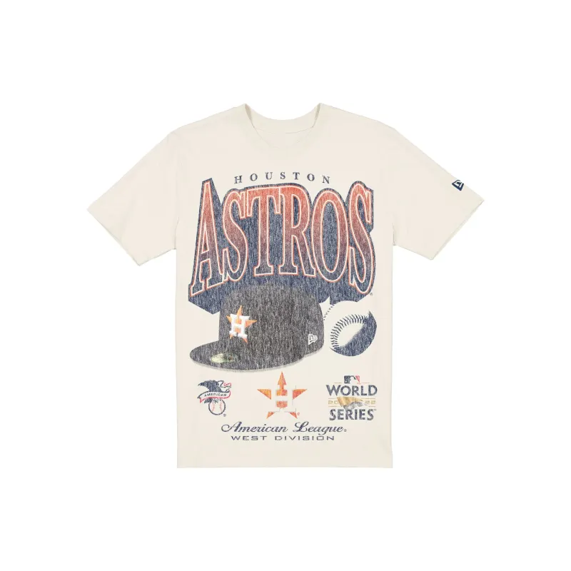 Houston Astros Sport Classics Distressed Print Chrome T-Shirt made by New Era
