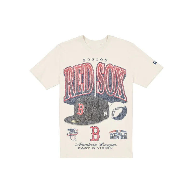 Boston Red Sox Sport Classics Distressed Print Chrome T-Shirt made by New Era