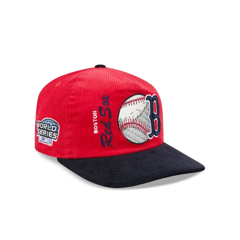 Boston Red Sox Retro Pack Team Ball 19TWENTY Snapback Hat made by New Era