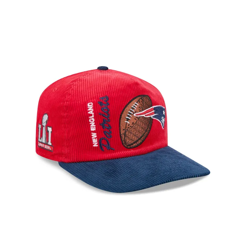 New England Patriots Retro Pack Team Ball 19TWENTY Snapback Hat made by New Era