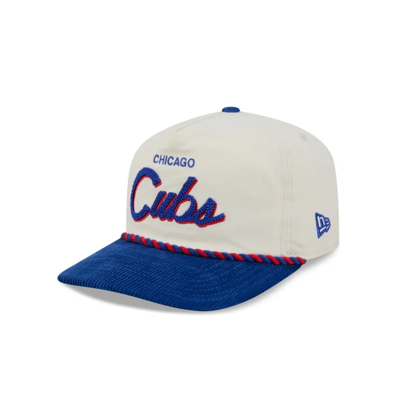 Chicago Cubs Retro Pack Script Rope 19TWENTY Snapback Hat made by New Era