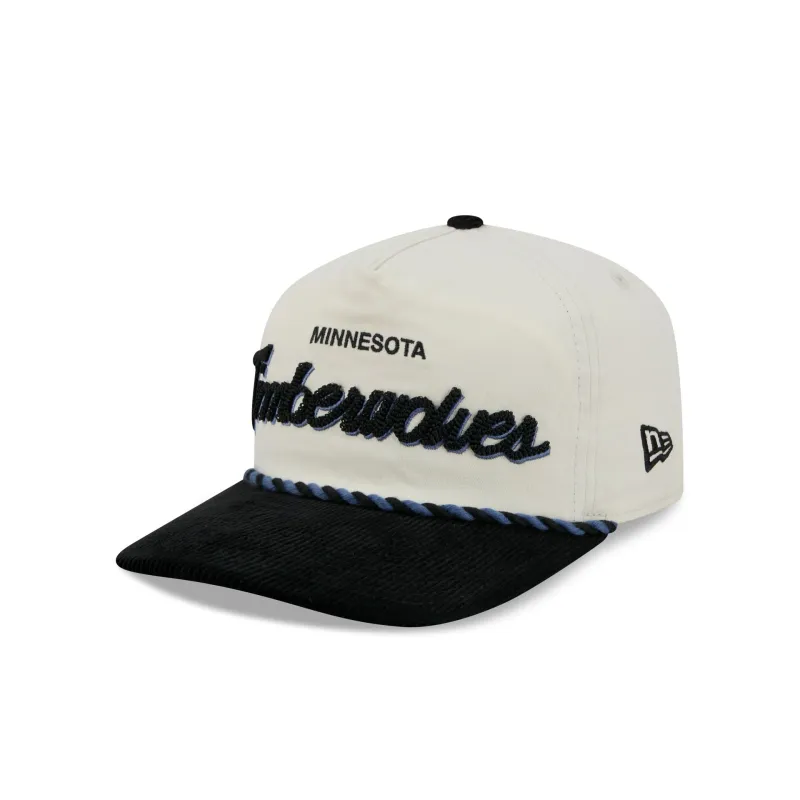 Minnesota Timberwolves Retro Pack Script Rope 19TWENTY Snapback Hat made by New Era